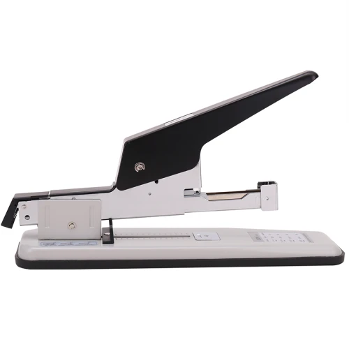 Степлер до 80 листов DELI металл, №23/6-23/13, бежево-черный