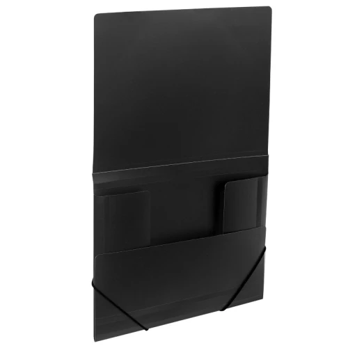 Папка на резинке BRAUBERG "Стандарт" А4, 500 мкм, черная