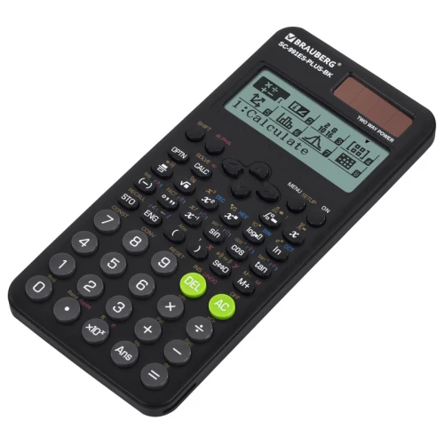 Калькулятор инженерный BRAUBERG SC-991ES-PLUS-BK, 552 функции, черный