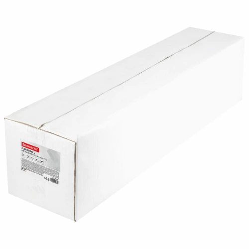 Бумага широкоформатная для плоттера BRAUBERG 80 г/м2, 841 мм* 175 м в рулоне