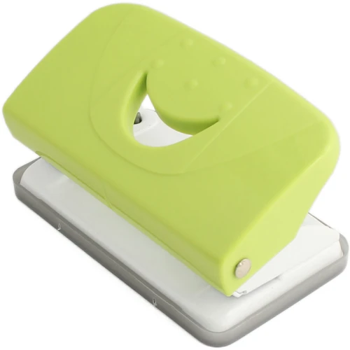 Дырокол до 10 листов "7312", пластиковый корпус, ассорти