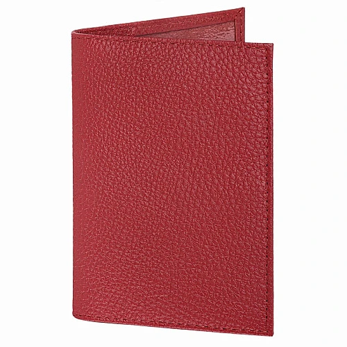 Обложка для паспорта BRAUBERG, натур. кожа флоттер, кожаный уголок, красная, 238865