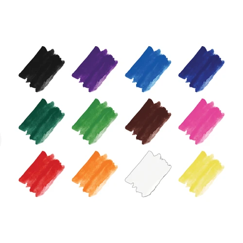 Краски акварельные Гамма "Пчелка" медовые, 12 цветов