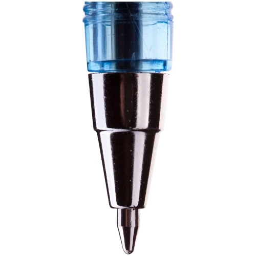 Ручка шариковая Berlingo "H-30" 0.7 мм, прозрачный корпус, синяя