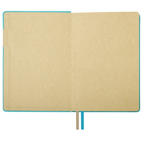 Ежедневник недатированный BRAUBERG "AIM" А5, кожзам, гибкий, 136 л., бирюзовый