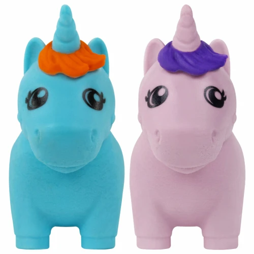 Ластик BRAUBERG KIDS "Единороги" фигурный, 2 штуки в блистере