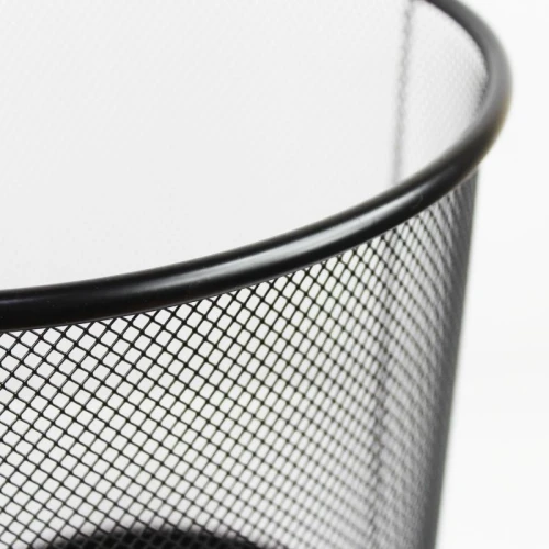 Корзина для бумаг BASY 16 литров, металл, сетчатая, черная