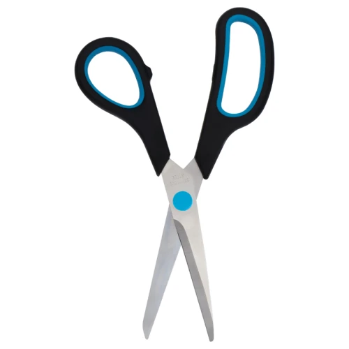 Ножницы OfficeSpace 190 мм, эргономичные ручки, черный