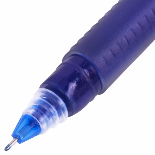 Ручка гелевая BRAUBERG "GL-2000" 0.5 мм, прозрачный корпус, синяя