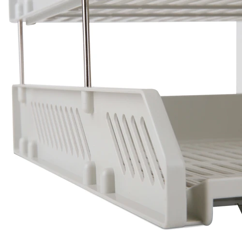 Лоток горизонтальный DELI 2 отделения, серый