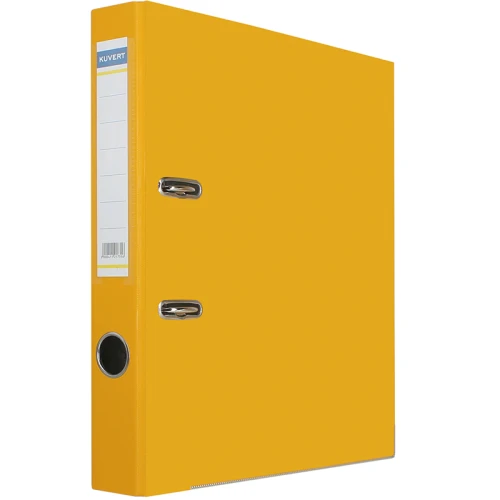 Папка-регистратор KUVERT А4, 50 мм, желтый