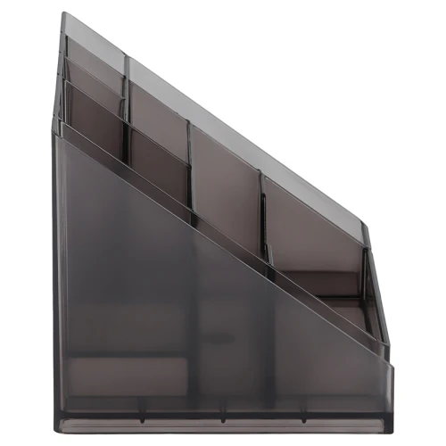 Настольная подставка СТАММ "Каскад" пластик, тонированная черная