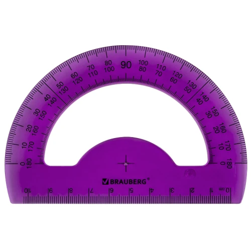 Набор чертежный большой BRAUBERG "FRUITY" 4 предмета, ассорти, пенал