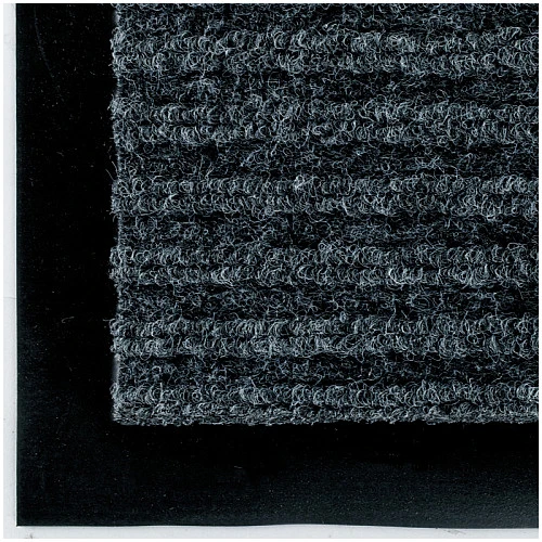 Коврик влаговпитывающий,ворсовой, ребристый OfficeClean, 60*90см, серый