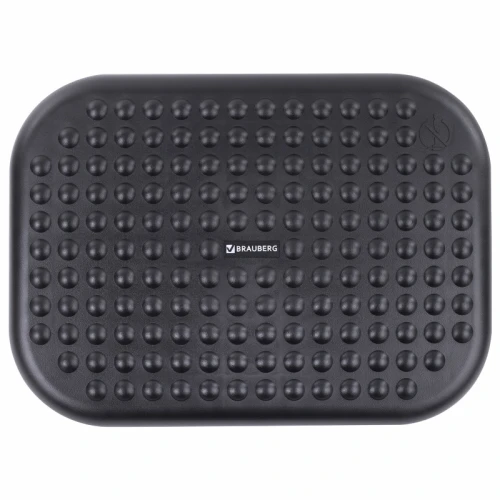 Подставка для ног BRAUBERG 45*33 см, регулируемые высота и угол наклона, рифленая, черная