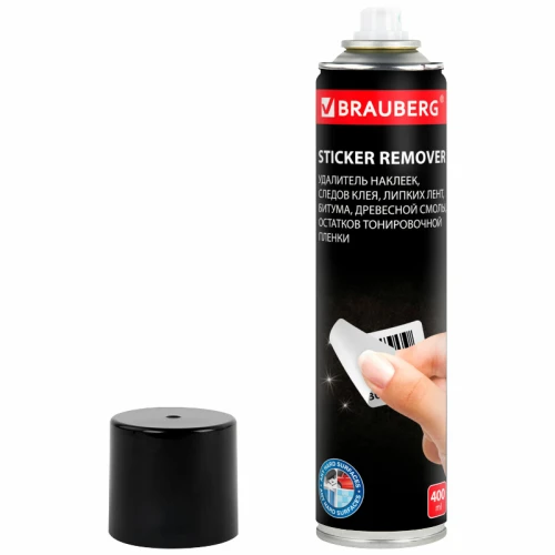 Антискотч-спрей для удаления этикеток, следов клея, липких лент, битума BRAUBERG 400 мл
