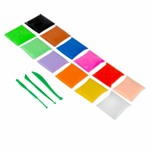 Пластилин ЮНЛАНДИЯ супер легкий, воздушный, 12 цветов, 3 стека, 120 гр