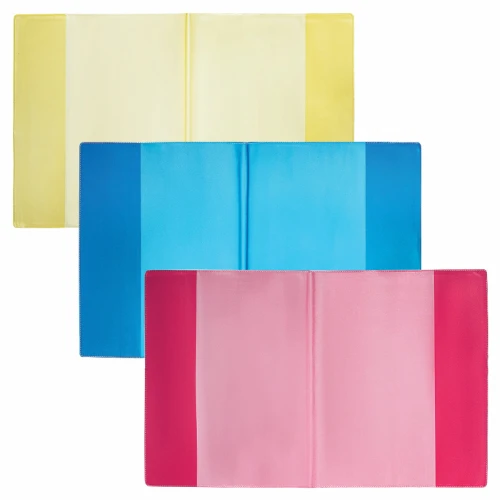 Обложки для тетрадей и дневников ЮНЛАНДИЯ 100 мкм, цветные, матовые, 10 шт.