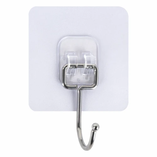 Крючки самоклеящиеся LAIMA 7*7 см, нержавеющая сталь, ПВХ, 5 шт