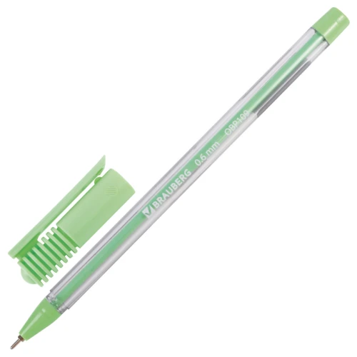 Ручка шариковая BRAUBERG "Cell" 0.6 мм, корпус ассорти, масляная, синяя