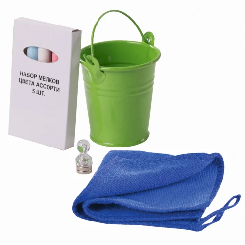 Доска на холодильник магнитно-меловая BRAUBERG 30*21 см, с маркером, магнитом и салфеткой