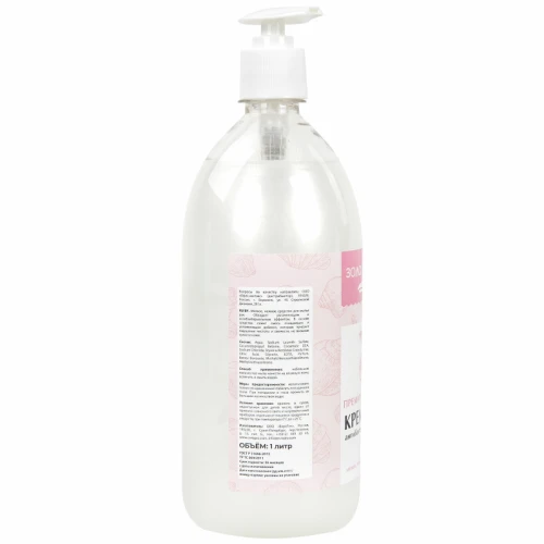 Мыло-крем жидкое ЗОЛОТОЙ ИДЕАЛ "Премиум жемчужное" антибактериальный, 1 л