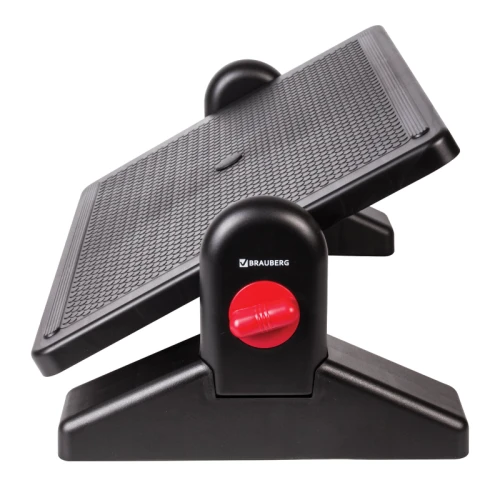 Подставка для ног BRAUBERG 41.5*30 см, с фиксатором, черная