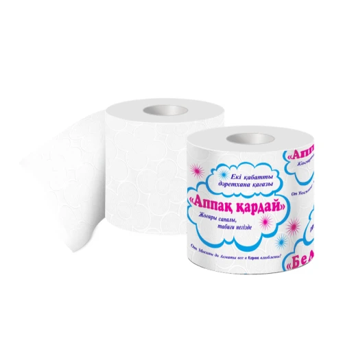 Туалетная бумага Карина "Белоснежка" 2-слойная, белая, 12 шт.