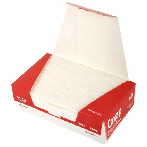 Сахар-рафинад WELDAY 1000 гр, картонная упаковка