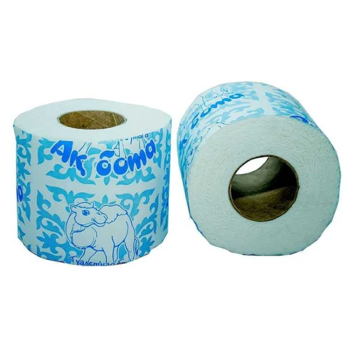 Туалетная бумага Ак Бота 2-слойная, белая, 21 м, 10 шт.