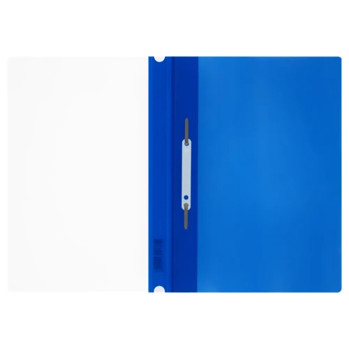 Папка-скоросшиватель СТАММ А4, 160 мкм, синяя, с перфорацией