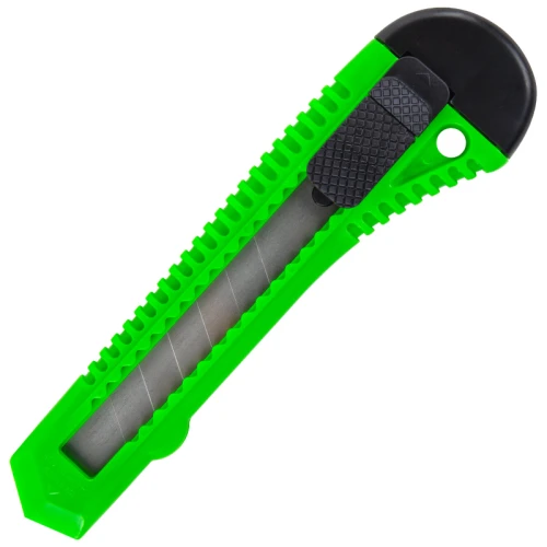 Нож канцелярский STAFF "Basic" 18 мм, фиксатор, ассорти