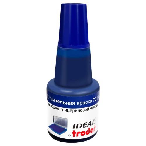 Штемпельная краска IDEAL, 24 мл, синяя