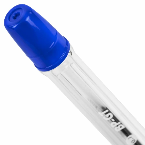 Ручка шариковая BRAUBERG "BP-GT" 0.7 мм, прозрачный корпус, синяя, 10 шт.