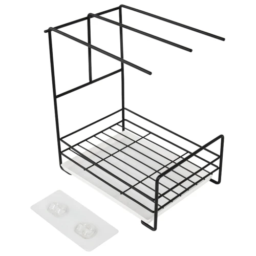 Органайзер для кухни с поддоном LAIMA HOME, настольный, чёрный