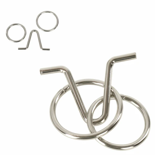 Головоломки металлические ЗОЛОТАЯ СКАЗКА уровень сложности "Новичок" 6 шт.