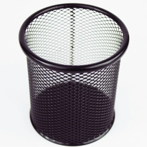 Подставка-стакан BASY 90*90*80 мм, металл, круглый, черный