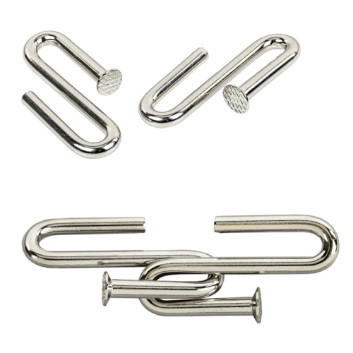 Головоломки металлические ЗОЛОТАЯ СКАЗКА "Гвозди" 6 шт.