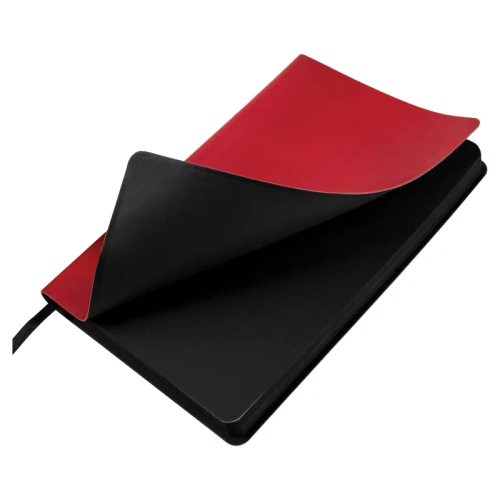 Ежедневник недатированный BRAUBERG "Metropolis Mix" А5, кожзам, гибкий, 136 л., красный