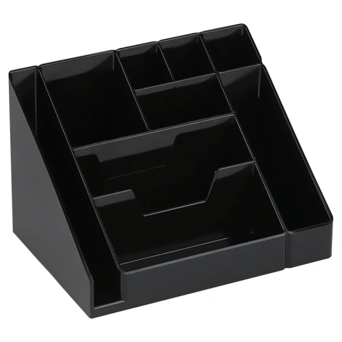 Настольная подставка СТАММ "Каскад" пластик, черная