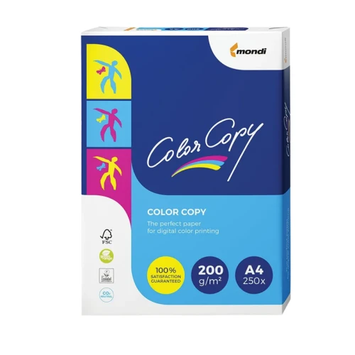 Бумага матовая А4 210х297 мм, 200 гр/м2, 250 лист/пач. 404288, Color Copy
