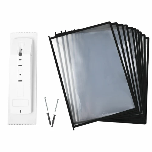 Демосистема настенная STAFF с 10 чёрными панелями