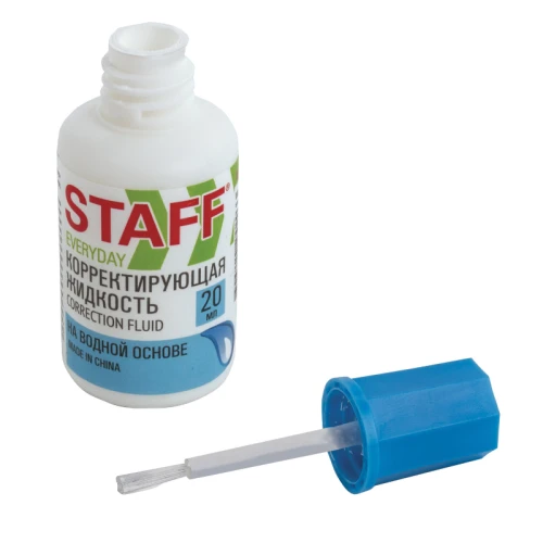 Корректирующая жидкость STAFF "EVERYDAY" на водной основе, 20 мл
