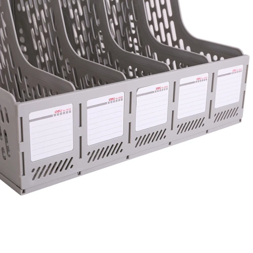 Лоток вертикальный DELI 5 отделений, серый