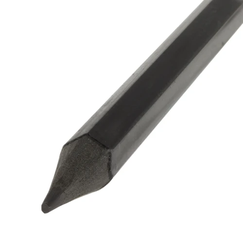 Карандаш чернографитный STAFF "College" с ластиком, шестигранный, черный