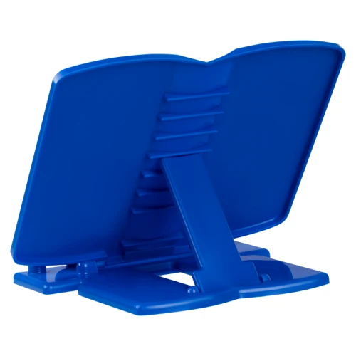 Подставка для книг и учебников СТАММ "Машинки", пластик, синяя