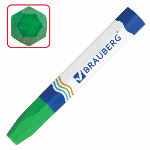 Мелки восковые BRAUBERG утолщенные, масляная основа, 12 цветов