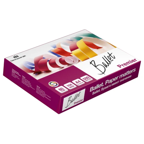 Бумага офисная Ballet "Premier" А4, 80 г/м2, 500 листов