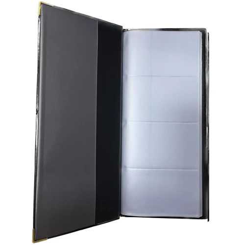 Визитница на 160 визиток Bindermax, 113*195 мм, черная