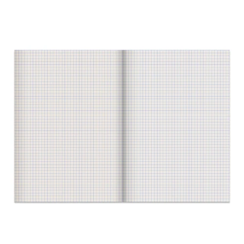 Тетрадь STAFF А4, бумвинил, в клетку, 96 листов, синий, эконом